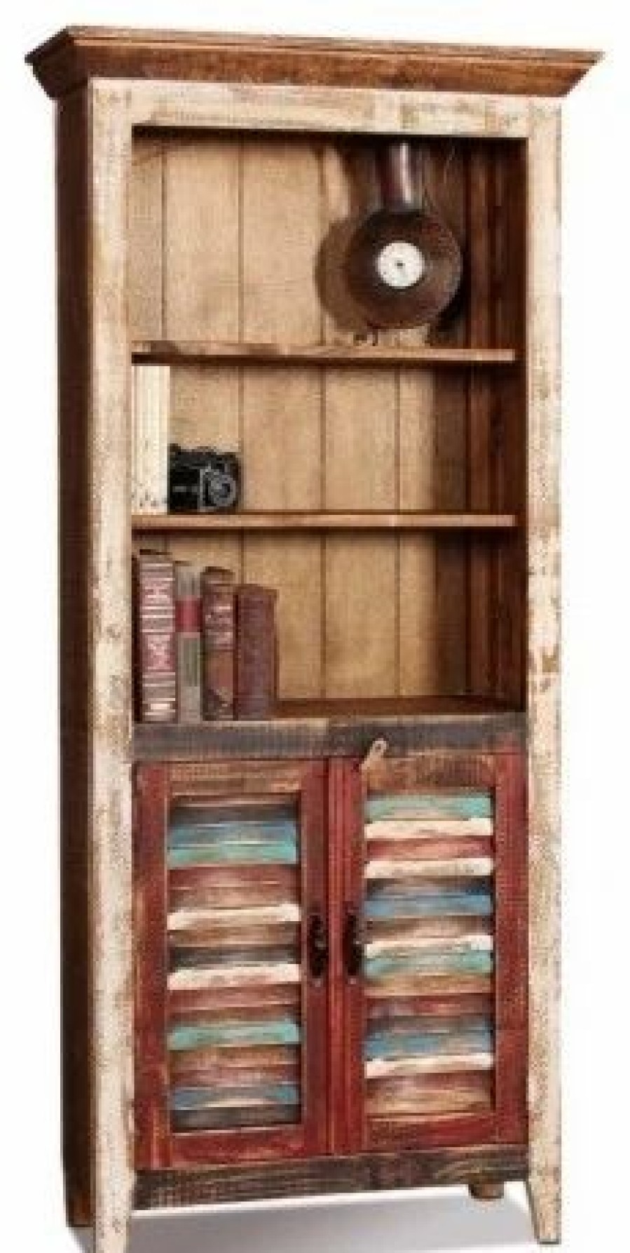 Bookcases * | Crafters And Weavers La Boca Shutter-Door Bookcase