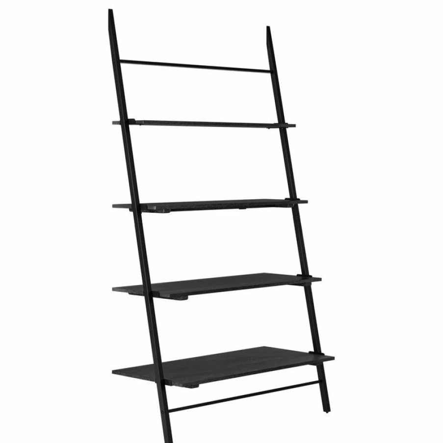 Bookcases * | Madeleine Home Inc. Lasalle Ladder Shelf, Black