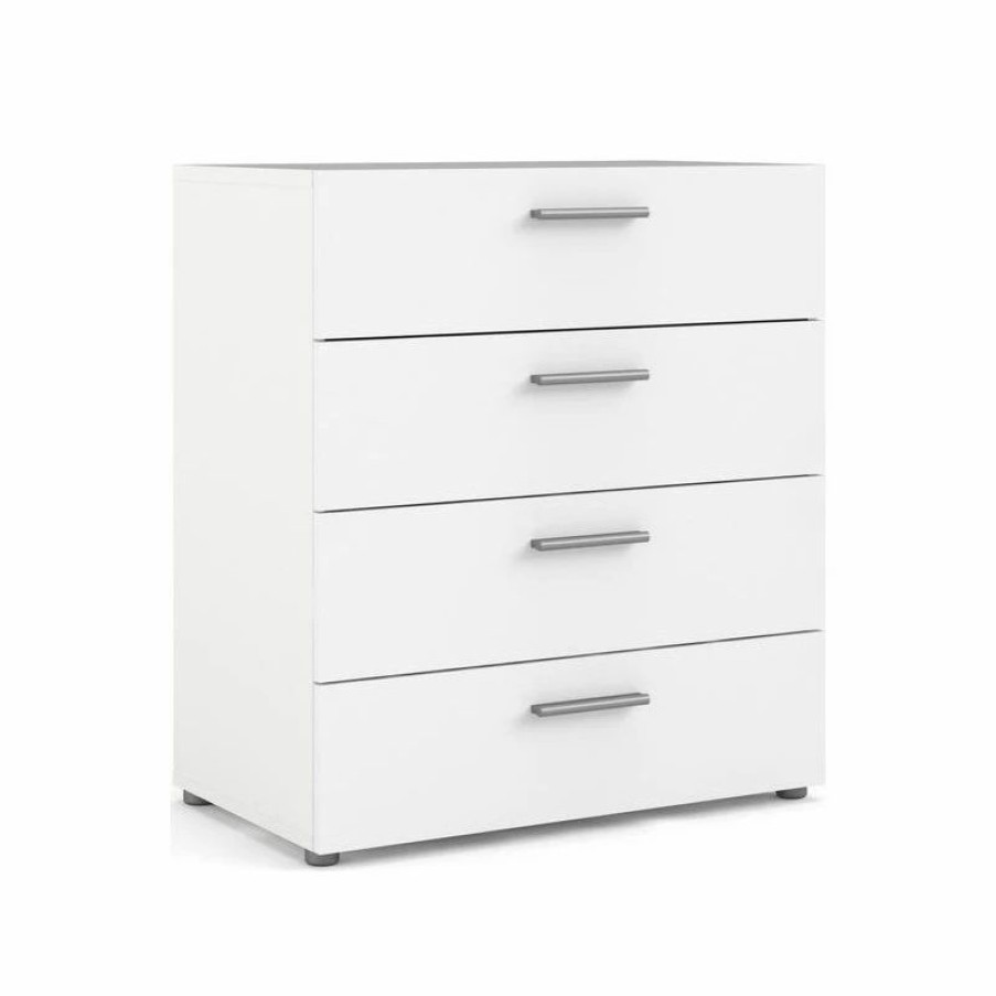 Dressers * | Tvilum Austin 4 Drawer Chest, White