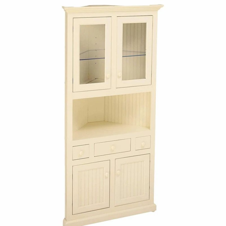 China Cabinets & Hutches * | Eagle Furniture Corner Dining Hutch/Buffet, Cream