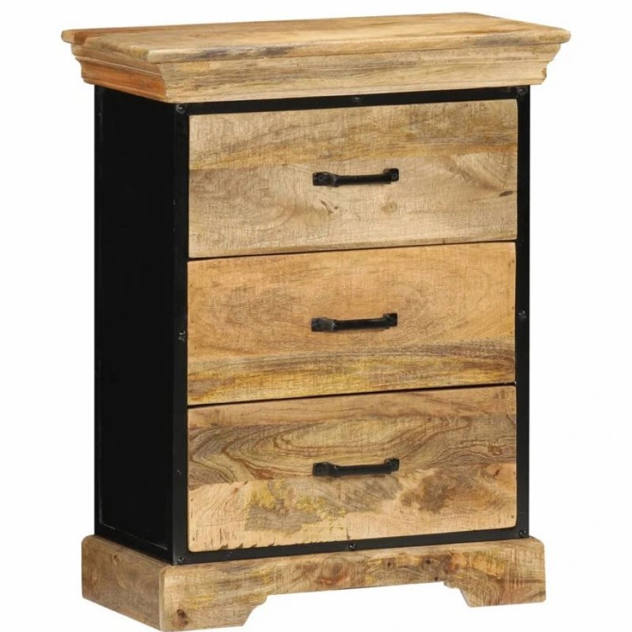 Accent Chests & Cabinets * | Vida Xl International B.V. Vidaxl Solid Mango Wood Chest Of Drawers Side Cabinet Sideboard Storage Chest