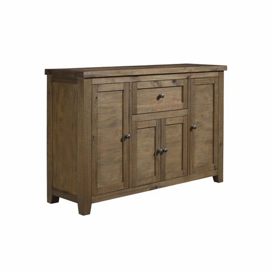 Buffets & Sideboards * | Alpine Furniture, Inc Alpine Furniture Kensington Wood Dining Server In Reclaimed Natural