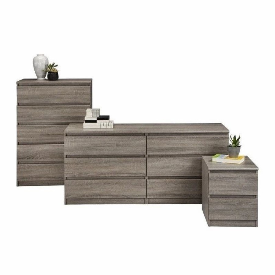 Accent Chests & Cabinets * | Tvilum Naia 5 Drawer Chest, Truffle