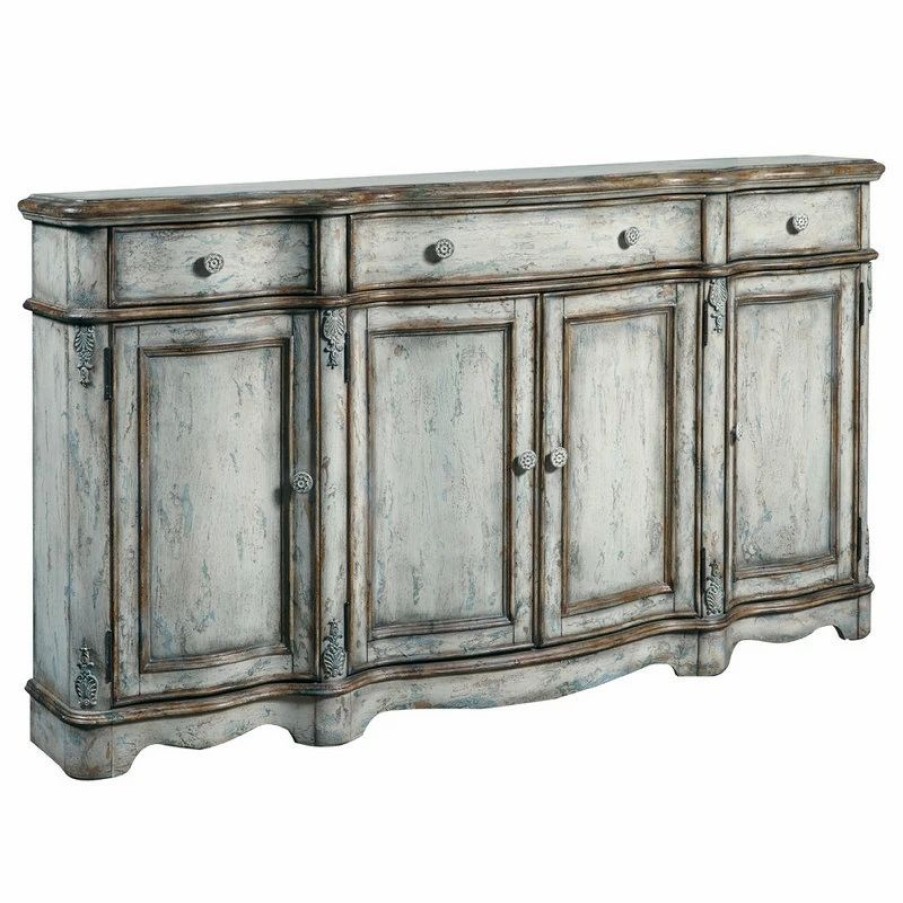 Buffets & Sideboards * | Homefare Vintage Distressed Credenza