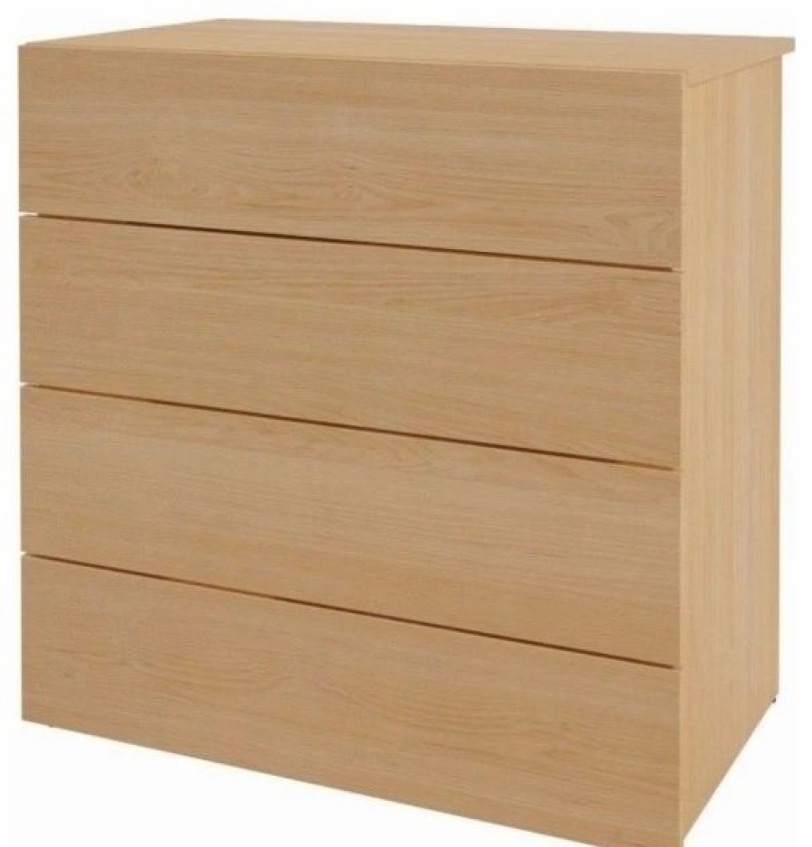 Accent Chests & Cabinets * | Nexera 4-Drawer Chest, Natural Maple