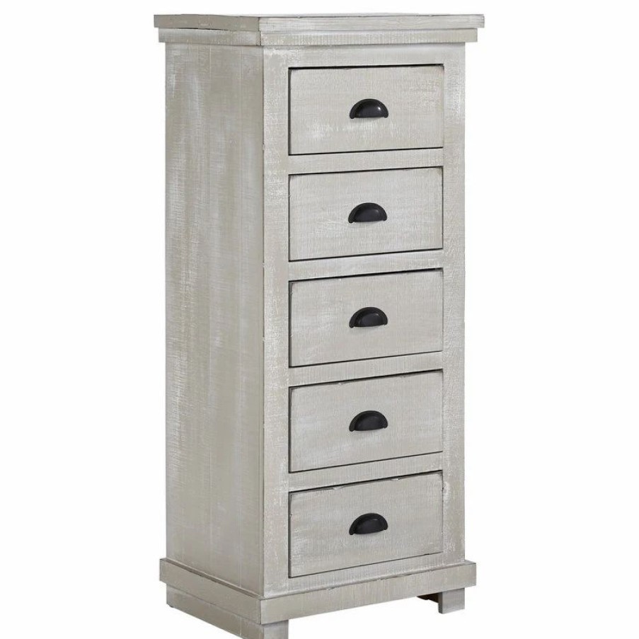 Dressers * | Progressive Furniture Willow Lingerie Chest, Gray Chalk