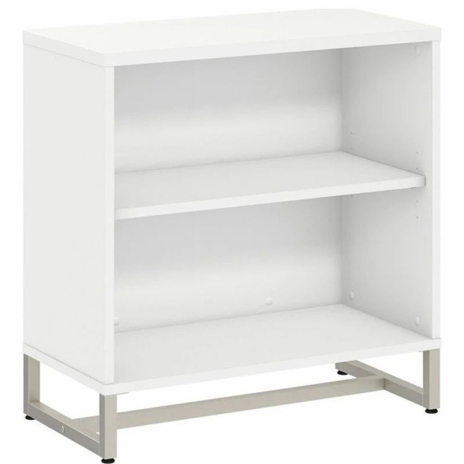 Bookcases * | Office By Kathy Ireland Method Bookcase Cabinetm, White