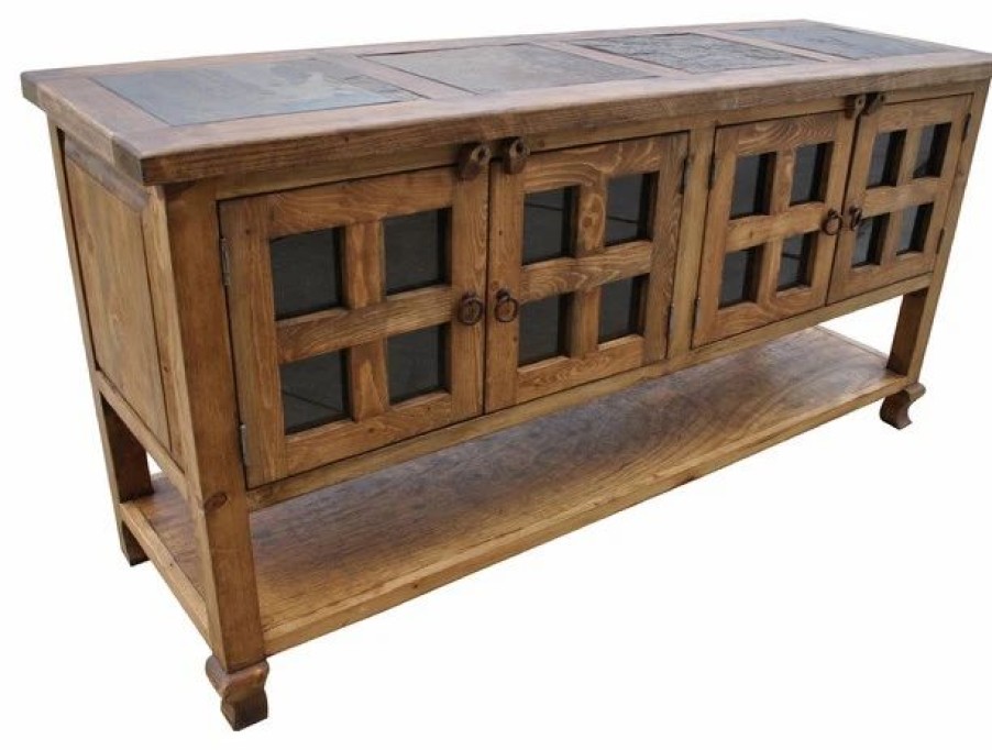 Buffets & Sideboards * | Rancho Collection Chiso Rustic Sideboard With Tile