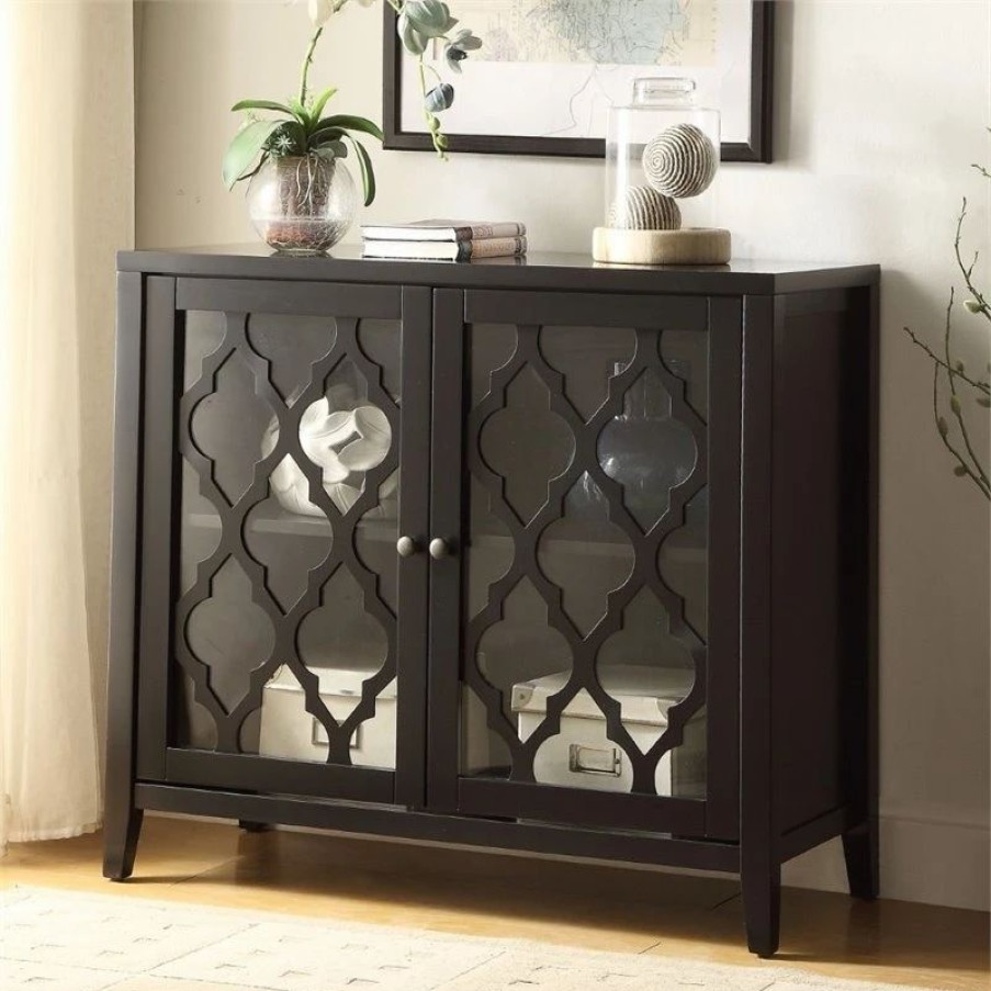 Accent Chests & Cabinets * | Acme Furniture Acme Ceara Cabinet, Black