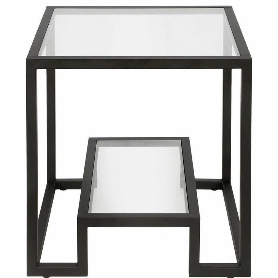 Accent Chests & Cabinets * | Hudson&Canal Hudson & Canal Athena Side Table, Blackened Bronze