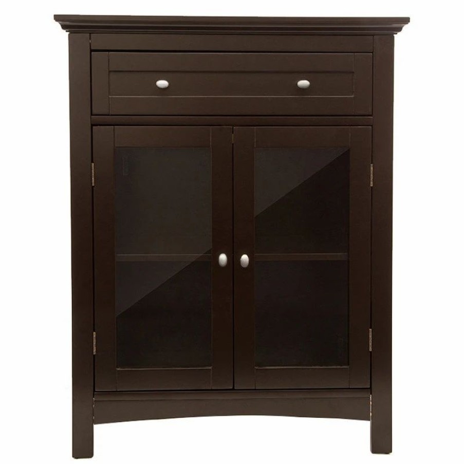 Accent Chests & Cabinets * | Glitzhome Wooden Storage Cabinet, 32.1