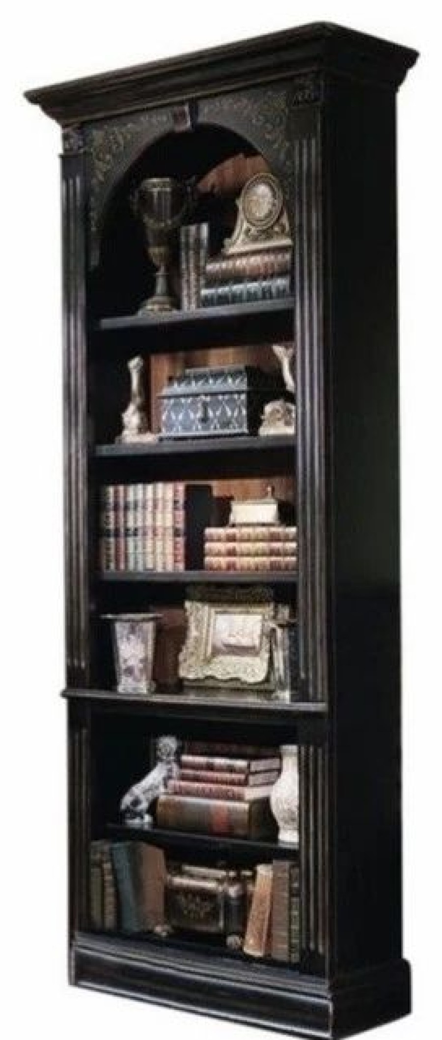 Bookcases * | Beaumont Lane 6 Shelf Bookcase In Black