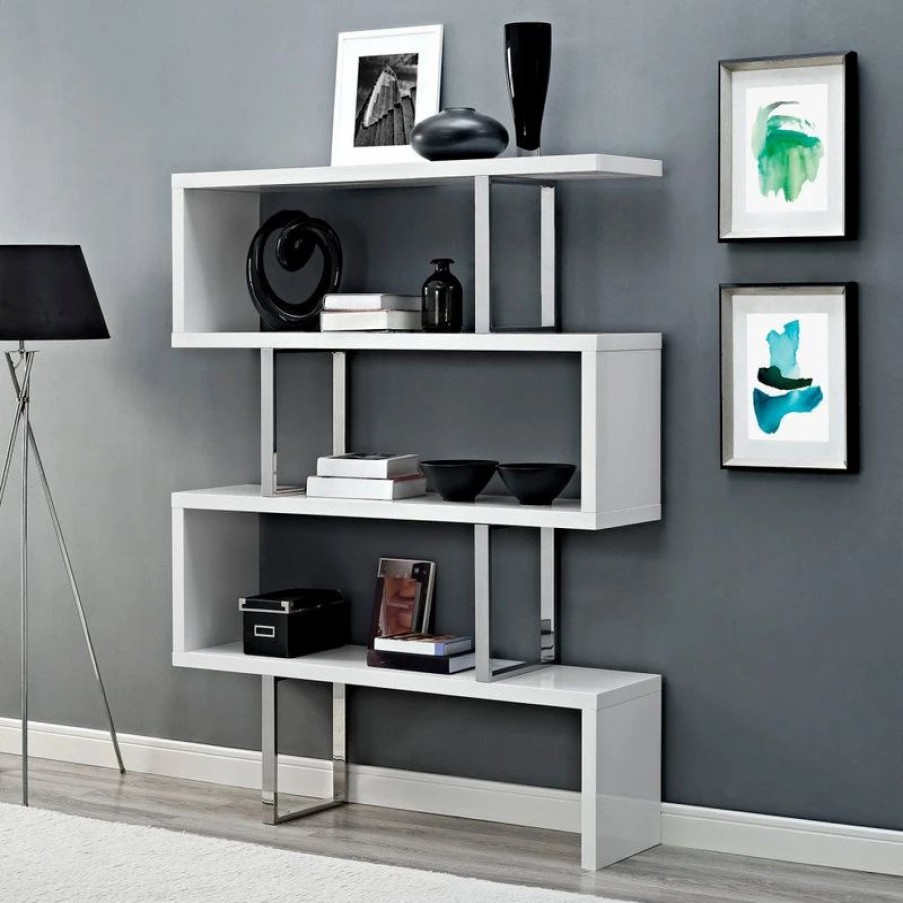 Bookcases * | Modway Meander Stand Eei-2046-Whi-Set