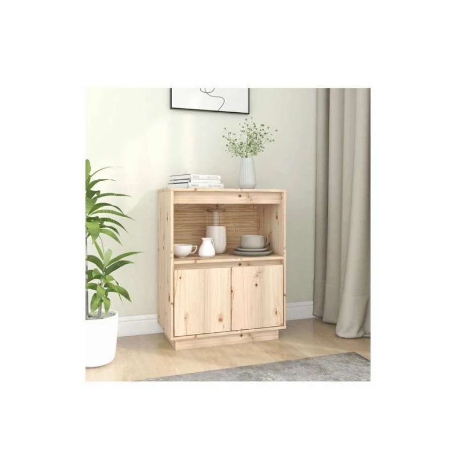 Buffets & Sideboards * | Vida Xl International B.V. Vidaxl Solid Wood Pine Sideboard Home Storage Cupboard Highboard Organizer