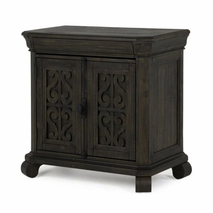 Accent Chests & Cabinets * | Magnussen Home Furnishings Magnussen Bellamy Traditional Peppercorn Bachelor Door Chest