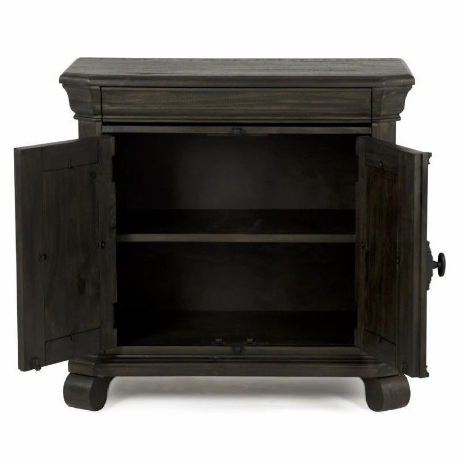 Accent Chests & Cabinets * | Magnussen Home Furnishings Magnussen Bellamy Traditional Peppercorn Bachelor Door Chest