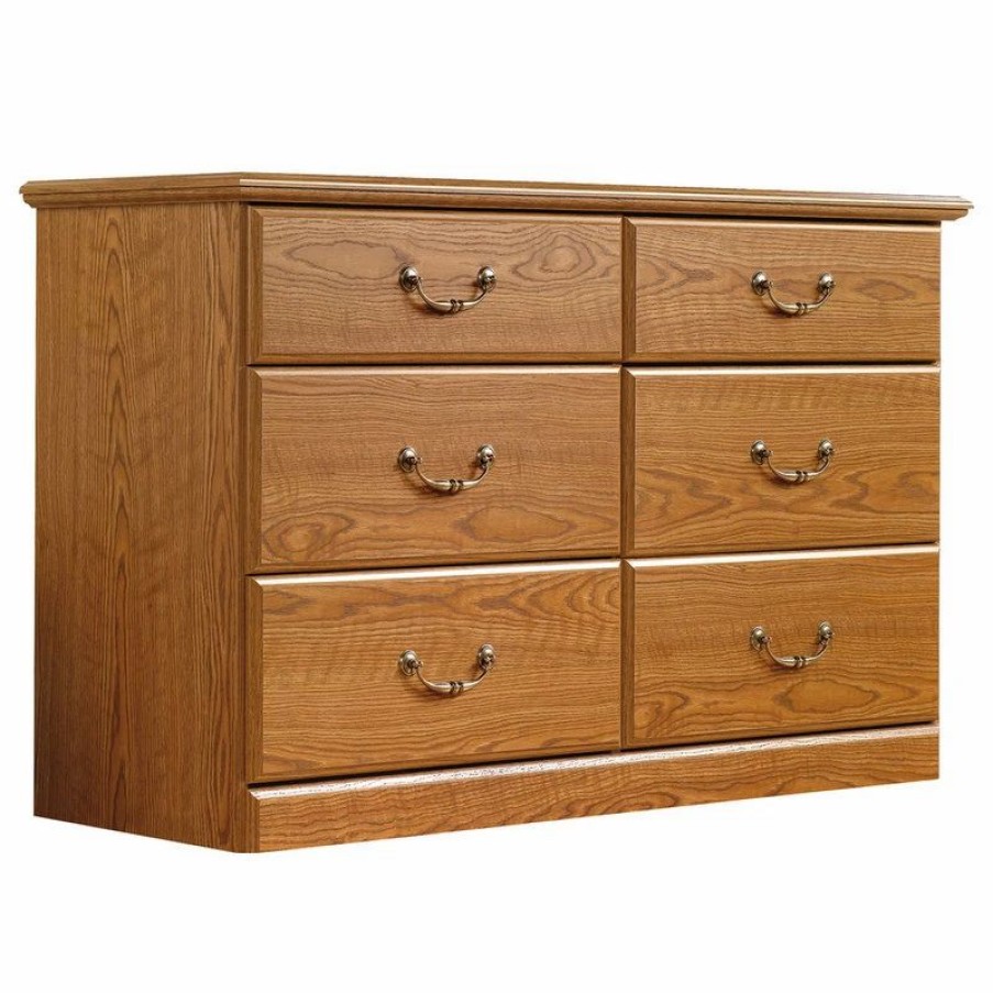 Dressers * | Sauder Orchard Hills Dresser In Carolina Oak Finish