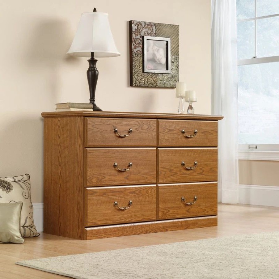 Dressers * | Sauder Orchard Hills Dresser In Carolina Oak Finish