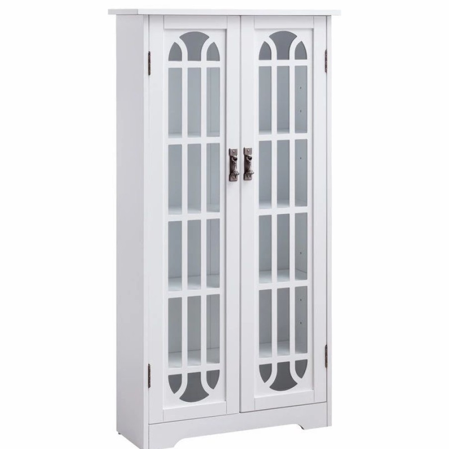 China Cabinets & Hutches * | Sei Furniture Cresheim Display Cabinet With Windowpane Glass Doors