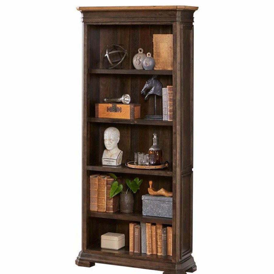 Bookcases * | Martin Furniture Executive Open Bookcase, Fully Assembled, Brown