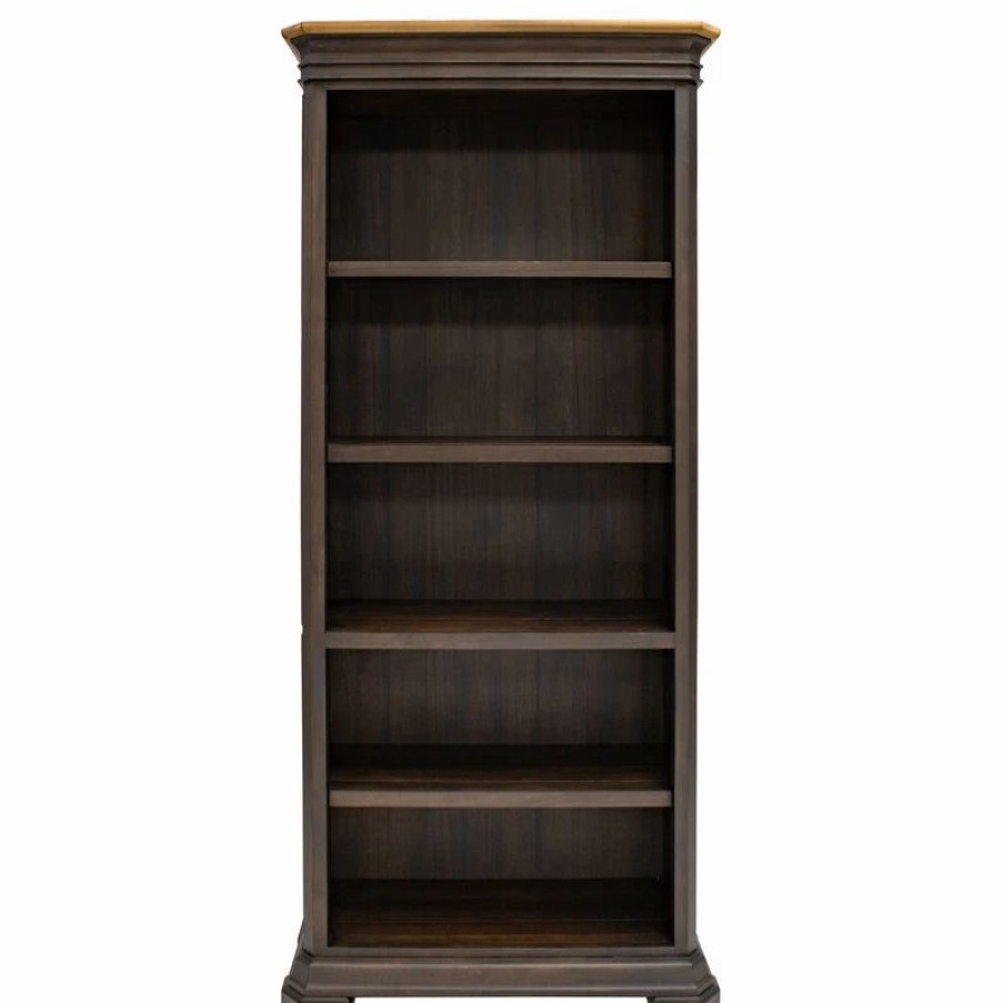 Bookcases * | Martin Furniture Executive Open Bookcase, Fully Assembled, Brown