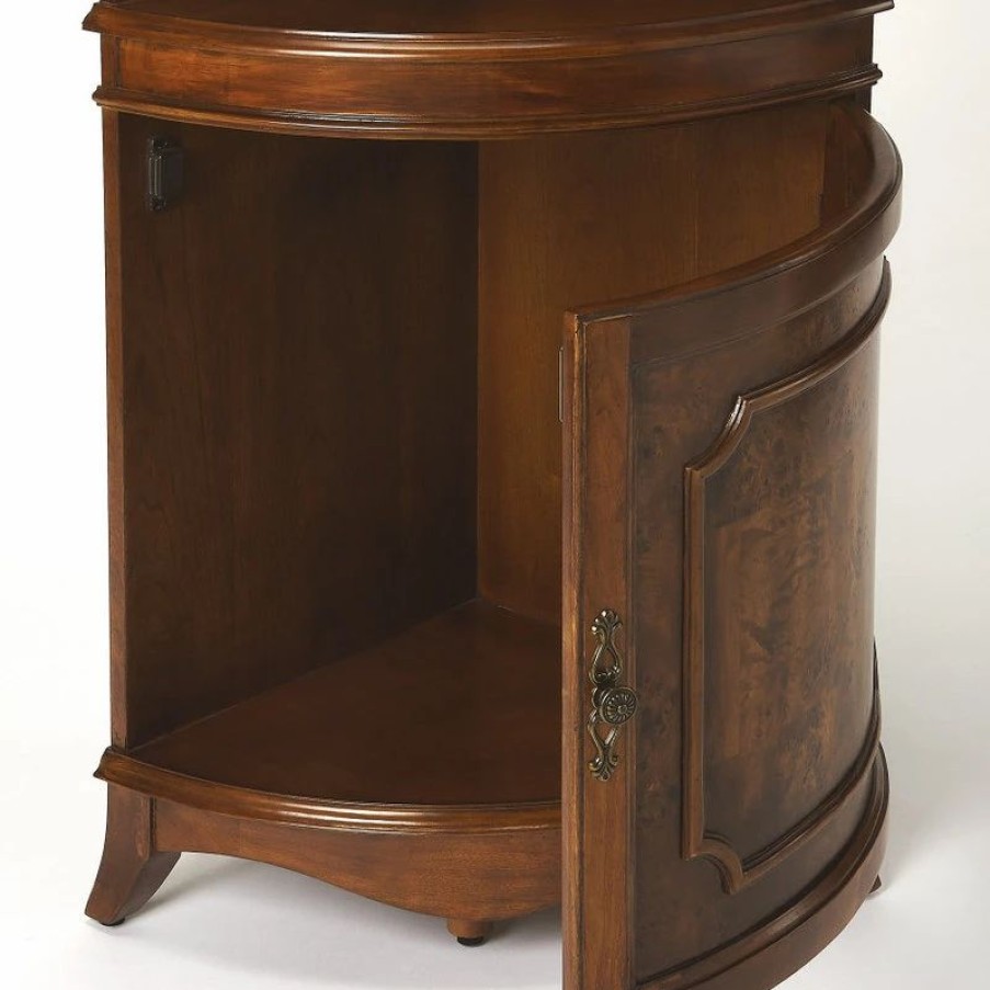 China Cabinets & Hutches * | Butler Specialty Company Butler Dowling 1 Door Corner Cabinet, Olive Ash