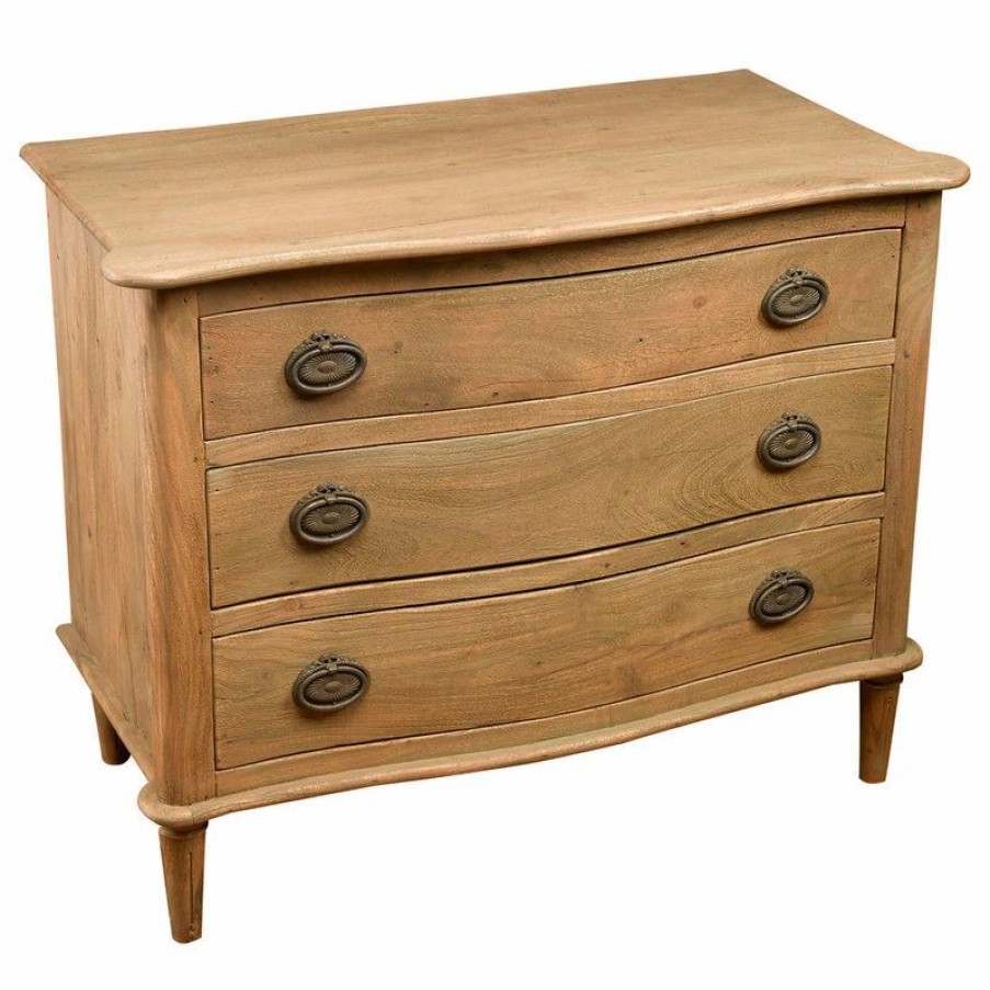 Accent Chests & Cabinets * | Orchard Creek Designs 3 Drawer Chest, Driftwood Finish