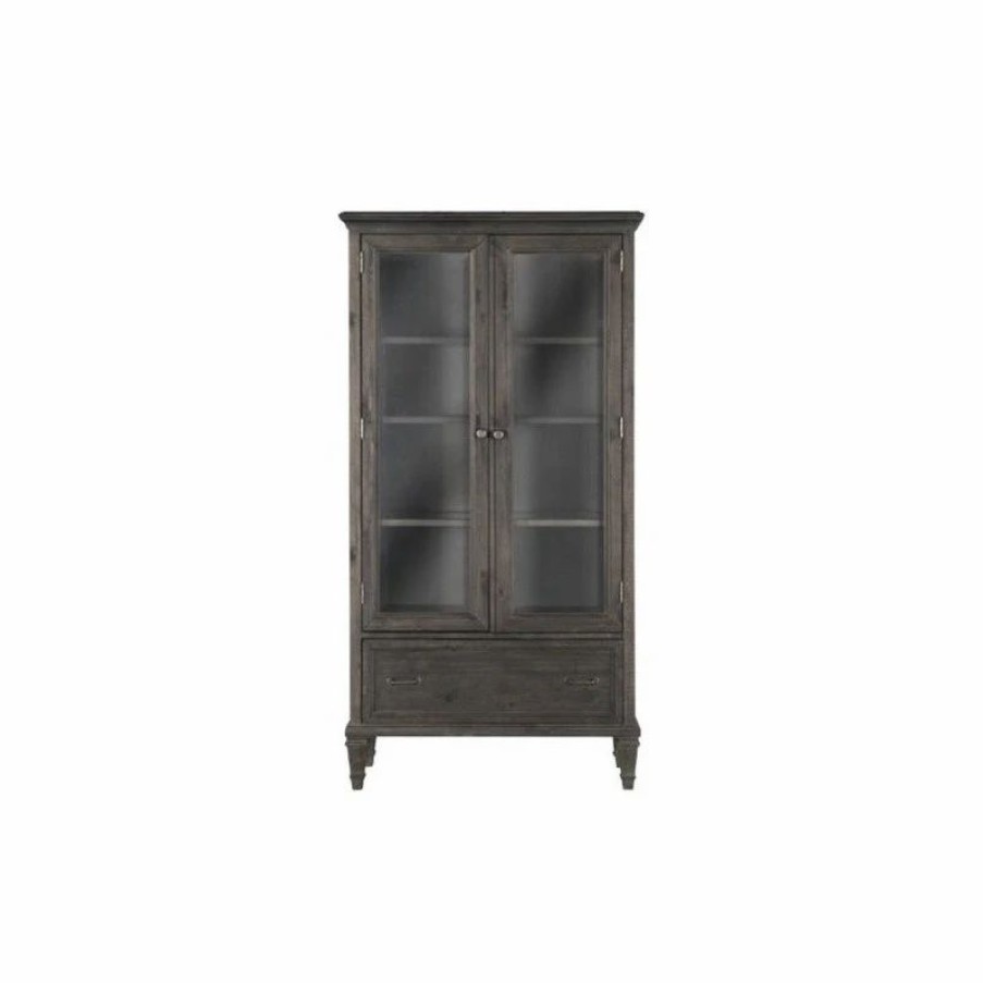 China Cabinets & Hutches * | Magnussen Home Furnishings Magnussen Sutton Place Door Bookcase In Charcoal