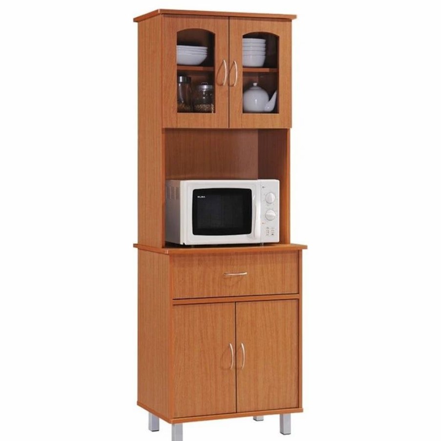 China Cabinets & Hutches * | Pemberly Row Kitchen Cabinet In Cherry