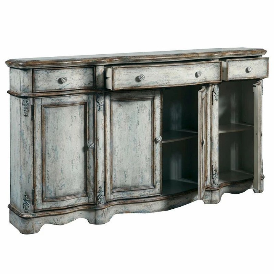 Buffets & Sideboards * | Pulaski Furniture Pulaski Sideboard In Distressed Gray