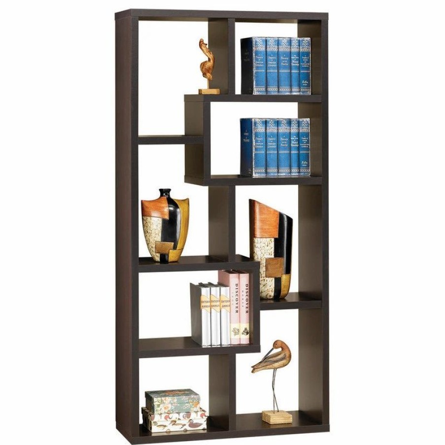 Bookcases * | Coaster Home Furnishings Coaster Multiple Cubed Rectangular Bookcase, Cappuccino