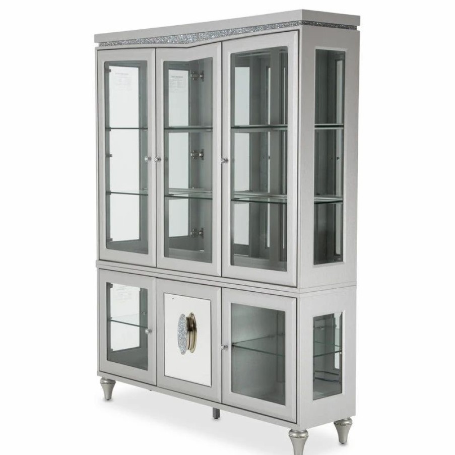 China Cabinets & Hutches * | Michael Amini Melrose Plaza China Cabinet, Dove