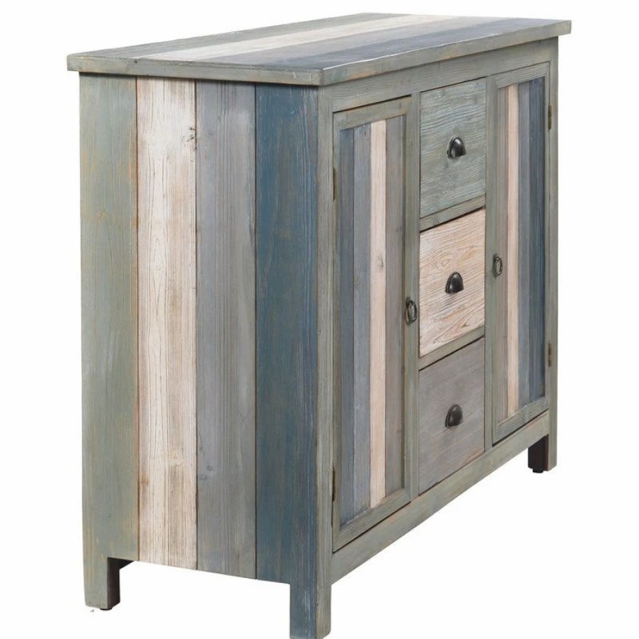 Buffets & Sideboards * | Stylecraft Home Collection Sanibel Breakfront With Three Drawers And Two Doors