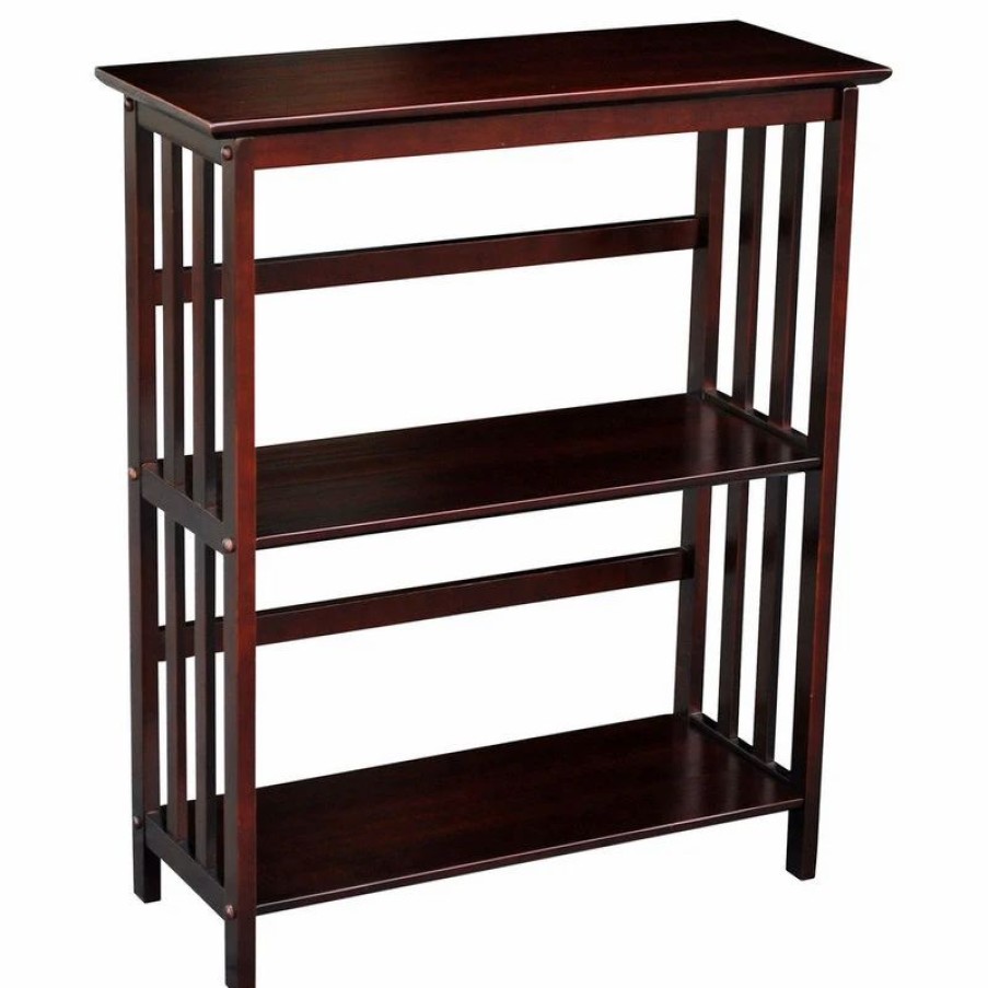 Bookcases * | Casual Home Mission 3 Shelf Bookcase, Espresso