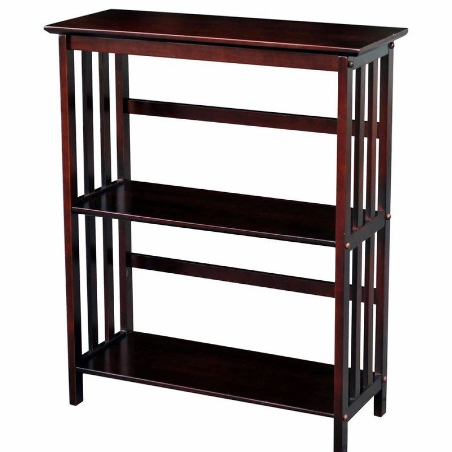 Bookcases * | Casual Home Mission 3 Shelf Bookcase, Espresso