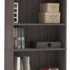 Bookcases * | Bestar Standard Bookcase, Bark Gray