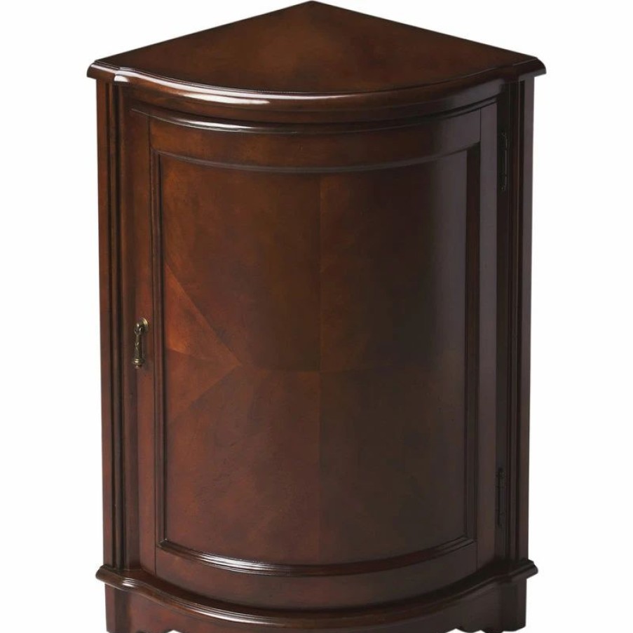 China Cabinets & Hutches * | Butler Specialty Company Durham Corner Cabinet, Dark Brown