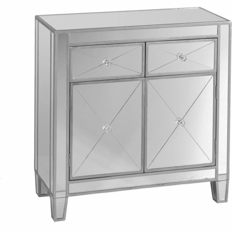 Accent Chests & Cabinets * | Sei Furniture Mirage Mirrored Cabinet Natural