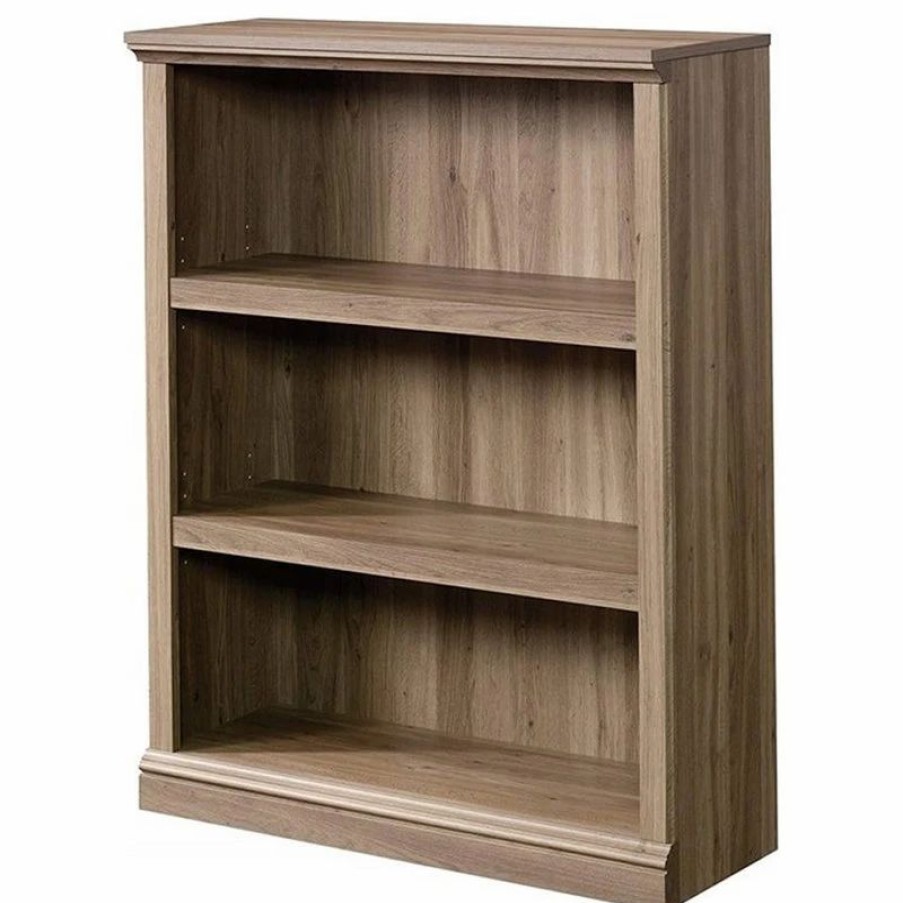 Bookcases * | Sauder Select 3 Shelf Bookcase In Salt Oak