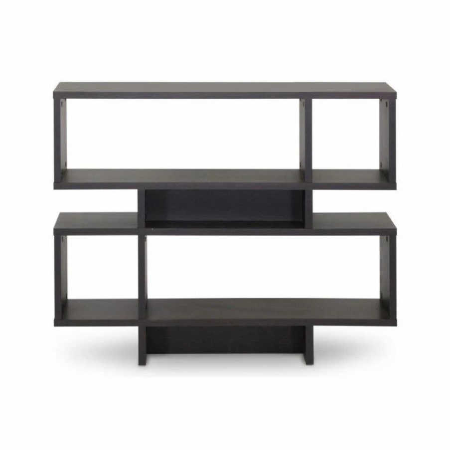 Bookcases * | Baxton Studio Cassidy 4, Level Dark Brown Modern Bookshelf