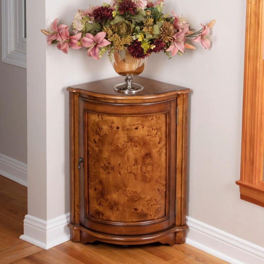 China Cabinets & Hutches * | Butler Specialty Company Durham Corner Cabinet, Medium Brown