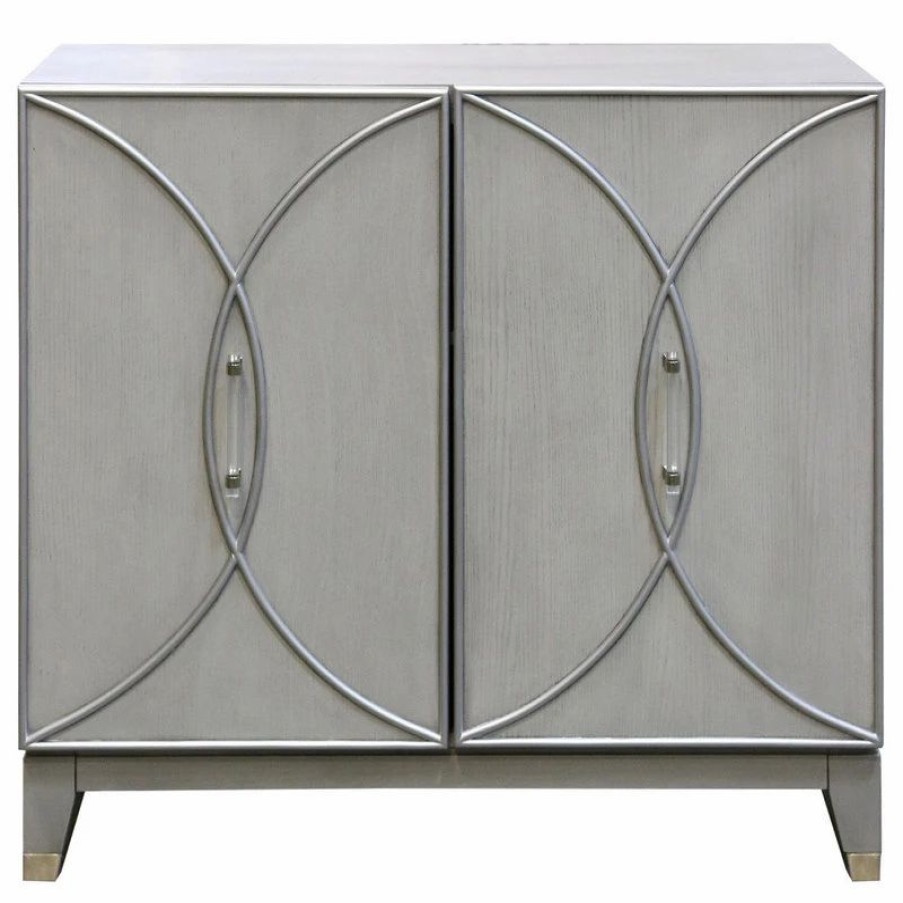 Accent Chests & Cabinets * | Stylecraft Stone Gravity Two Door Cabinet 38 Wx36 H16 D