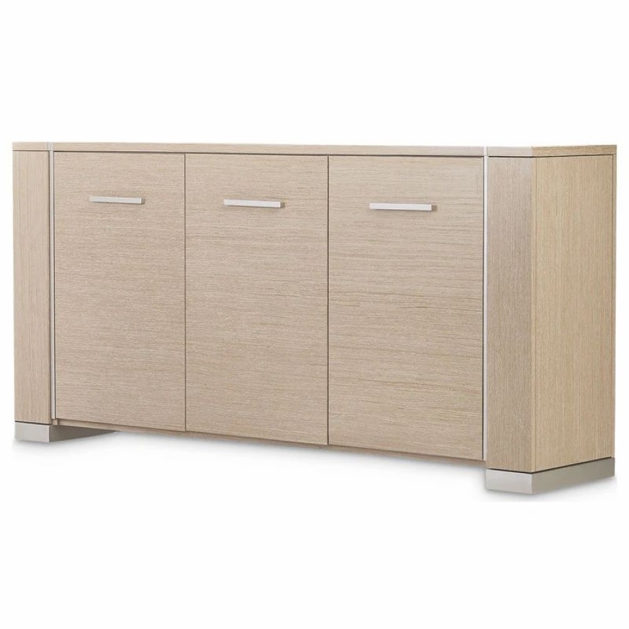 Buffets & Sideboards * | Michael Amini Laguna Ridge Sideboard, Washed Oak