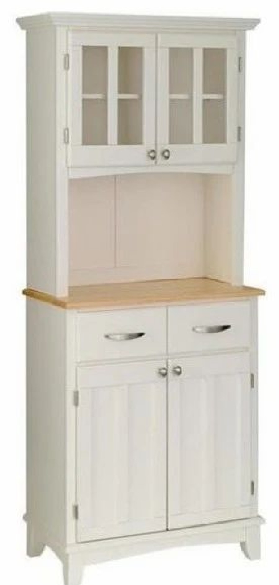 Buffets & Sideboards * | Homestyles Buffet Of Buffets Wood Buffet With Hutch In Off White