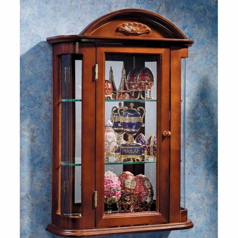 China Cabinets & Hutches * | Design Toscano Rosedale Curio Cabinet