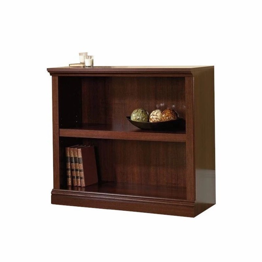 Bookcases * | Sauder Select 2 Shelf Bookcase In Select Cherry