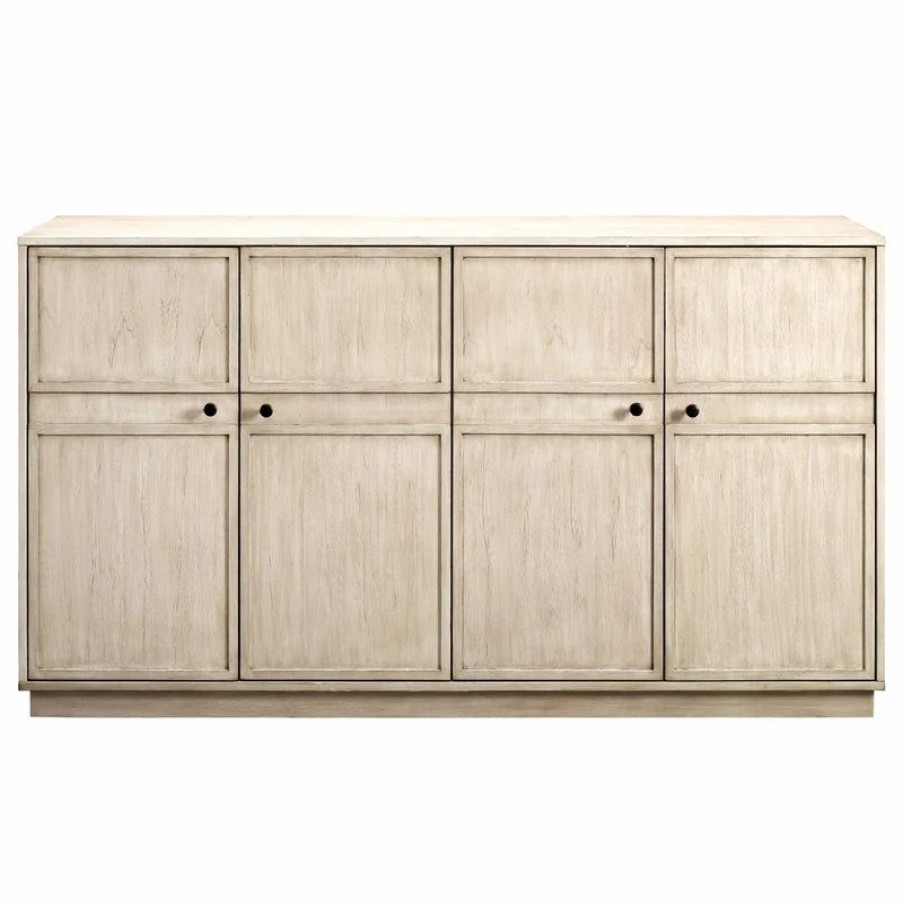 Buffets & Sideboards * | Walker Edison Noah 62 Framed 4 Door Sideboard Birch