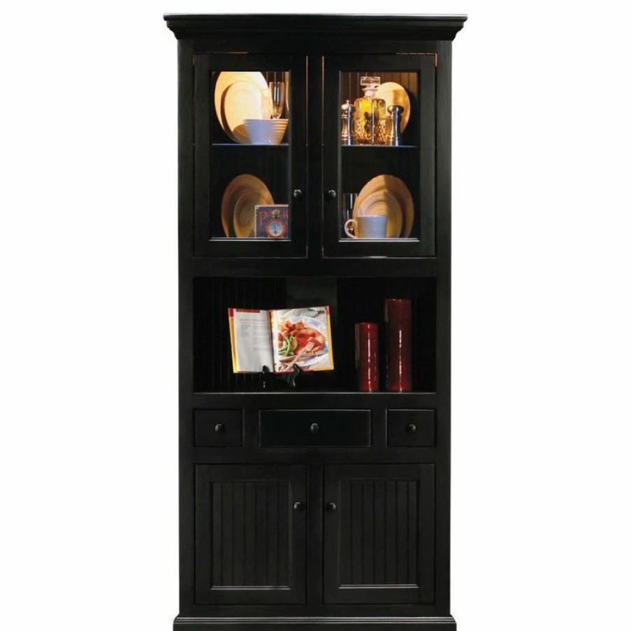 China Cabinets & Hutches * | Eagle Furniture Corner Dining Hutch/Buffet (Concord Cherry-Birch)