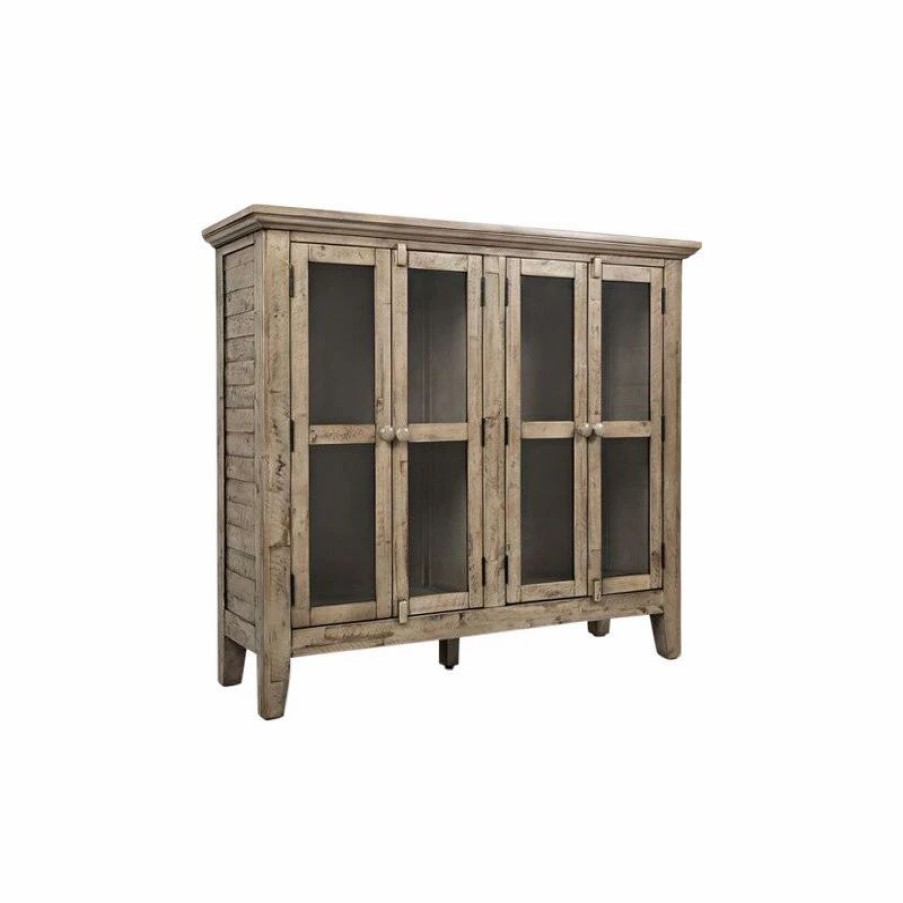 Accent Chests & Cabinets * | Jofran Rustic Shores Watch Hill Weathered Grey 48 Accent Cabinet