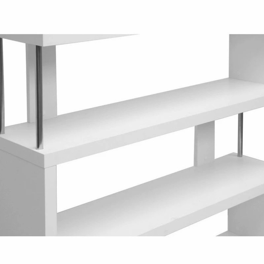 Bookcases * | Baxton Studio Barnes White 3-Shelf Modern Bookcase